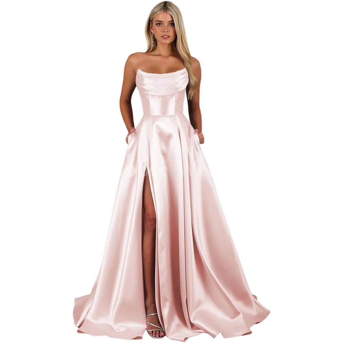 "Éclat du Soir" Satin Gown