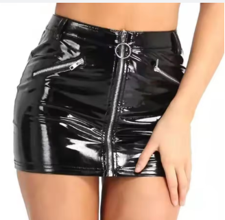 Black Rave Party Mini Skirt