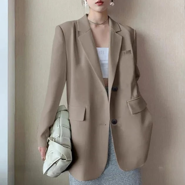 Office Fashion Outer Long Blazer