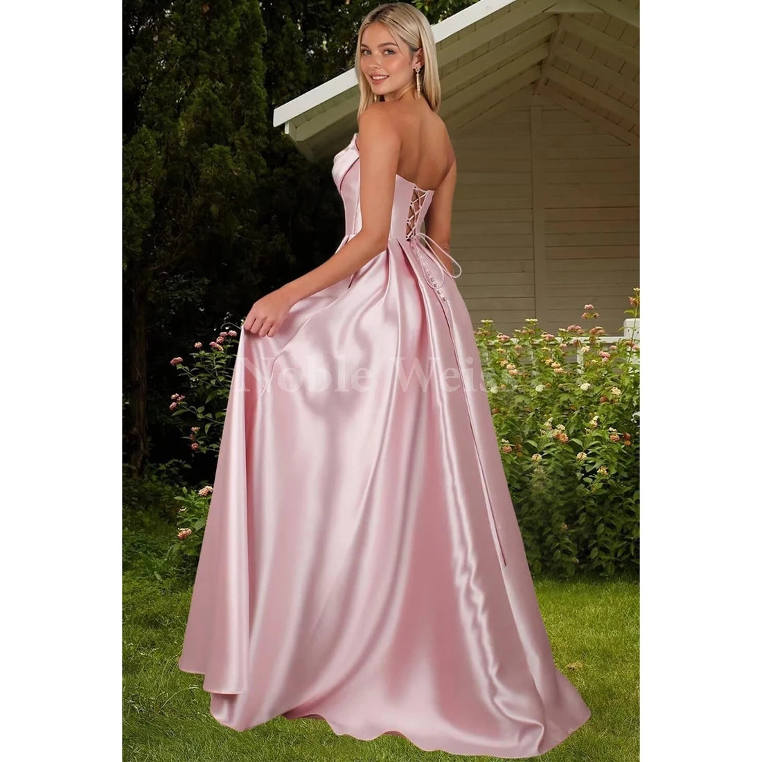 "Éclat du Soir" Satin Gown