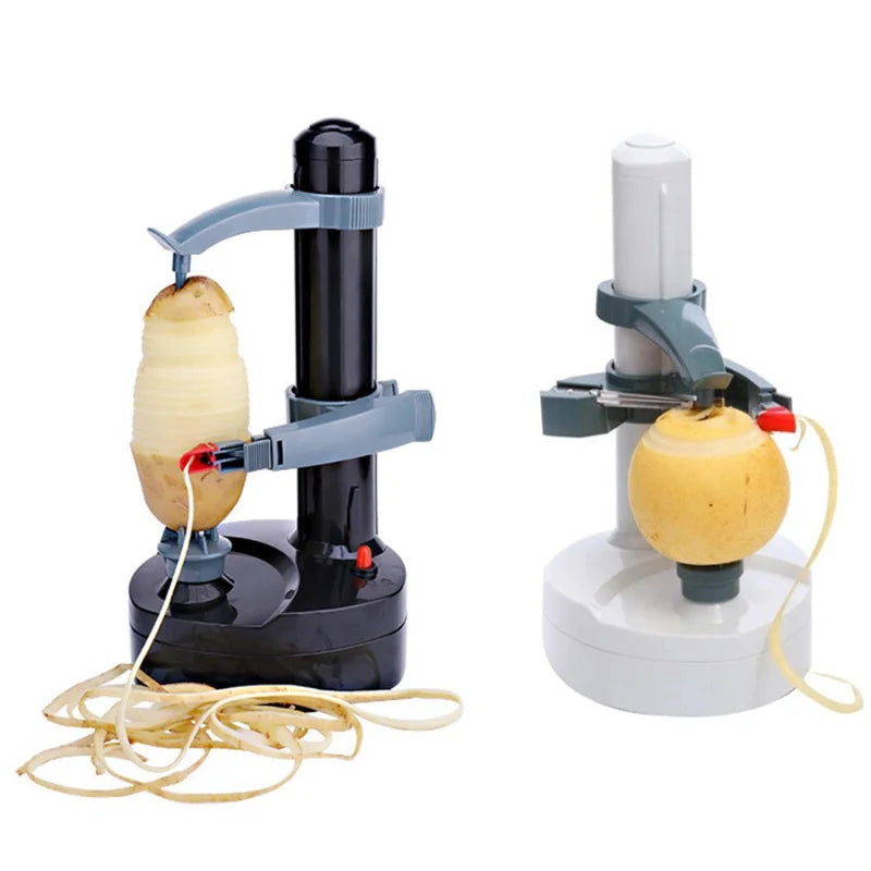 Automatic Electric Potato Peeler & Fruit Slicer Machine - Robotic Rotating Peeler for Apples, Kiwis, Mangoes & Oranges - Hands-Free Kitchen Prep Tool