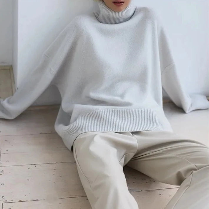 Oversized High Neck Sweater