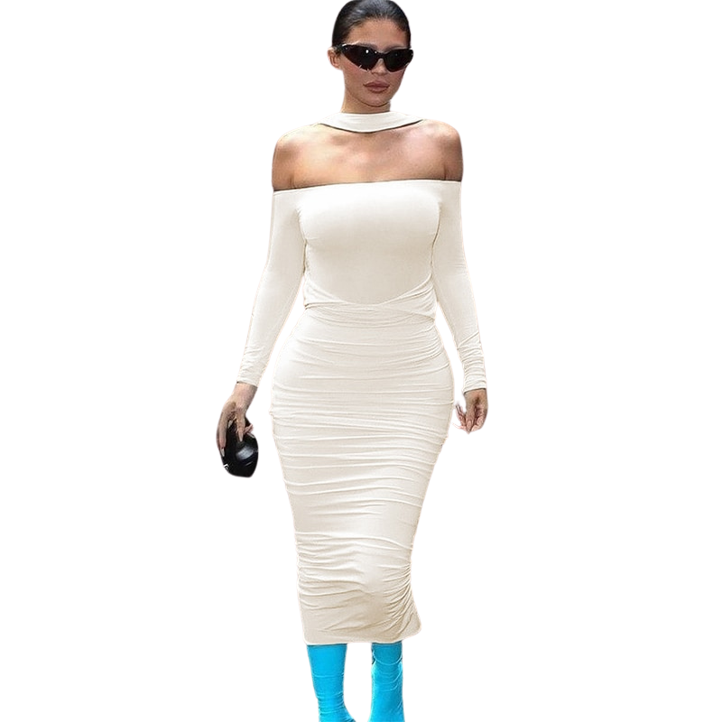 Fashionable Kylie Halter Dress Set