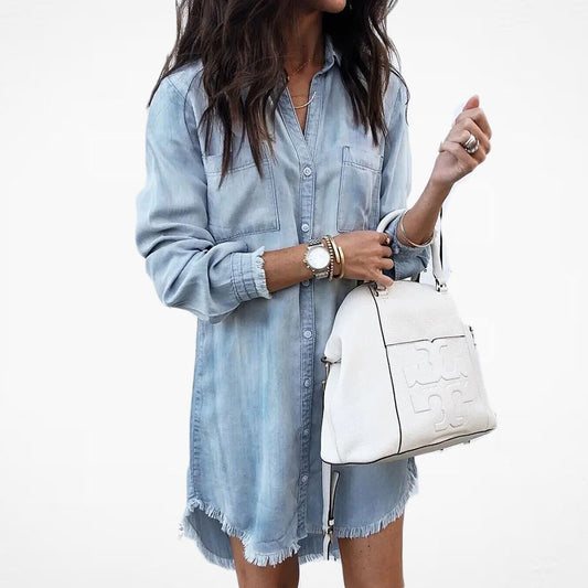 Simple Spring Shirt Dress