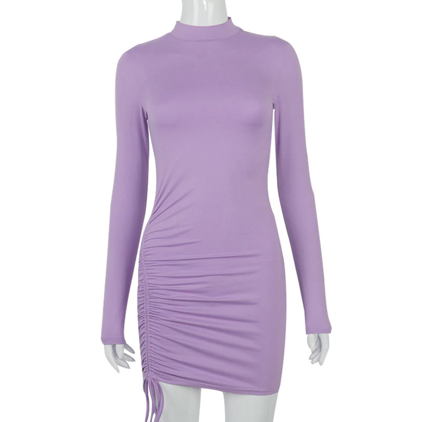 Ruched Bodycon Party Mini Dress