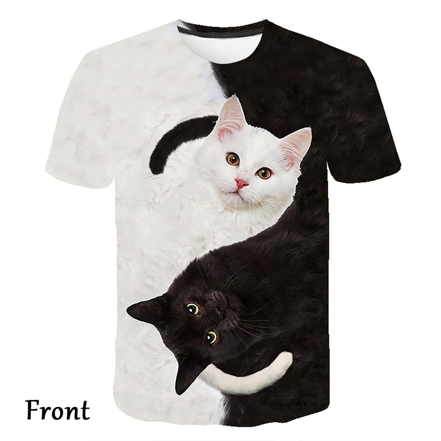 Fashion Women's 3D Cat Print Tshirt
