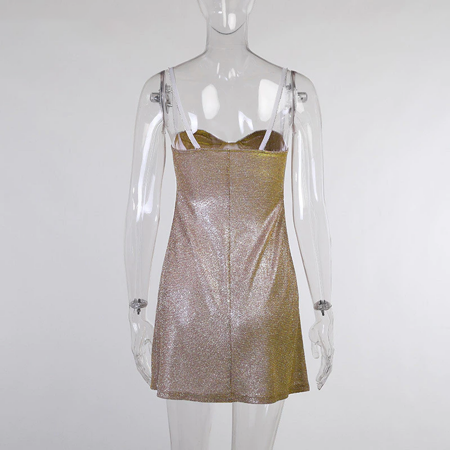 Bright Silk Sleeveless Mini Dress