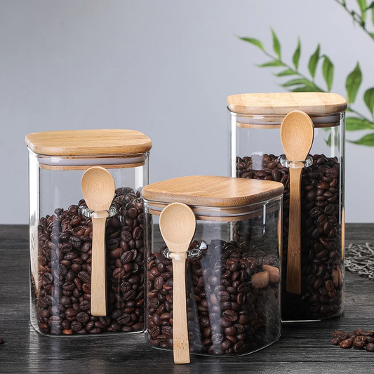 Condiment Storage Glass Bottle Box