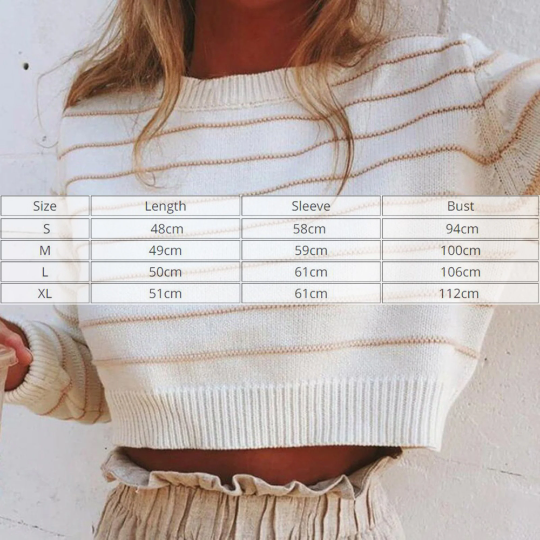 Knitted Loose Autumn Casual Fashion Sweatshirt Crop Tops