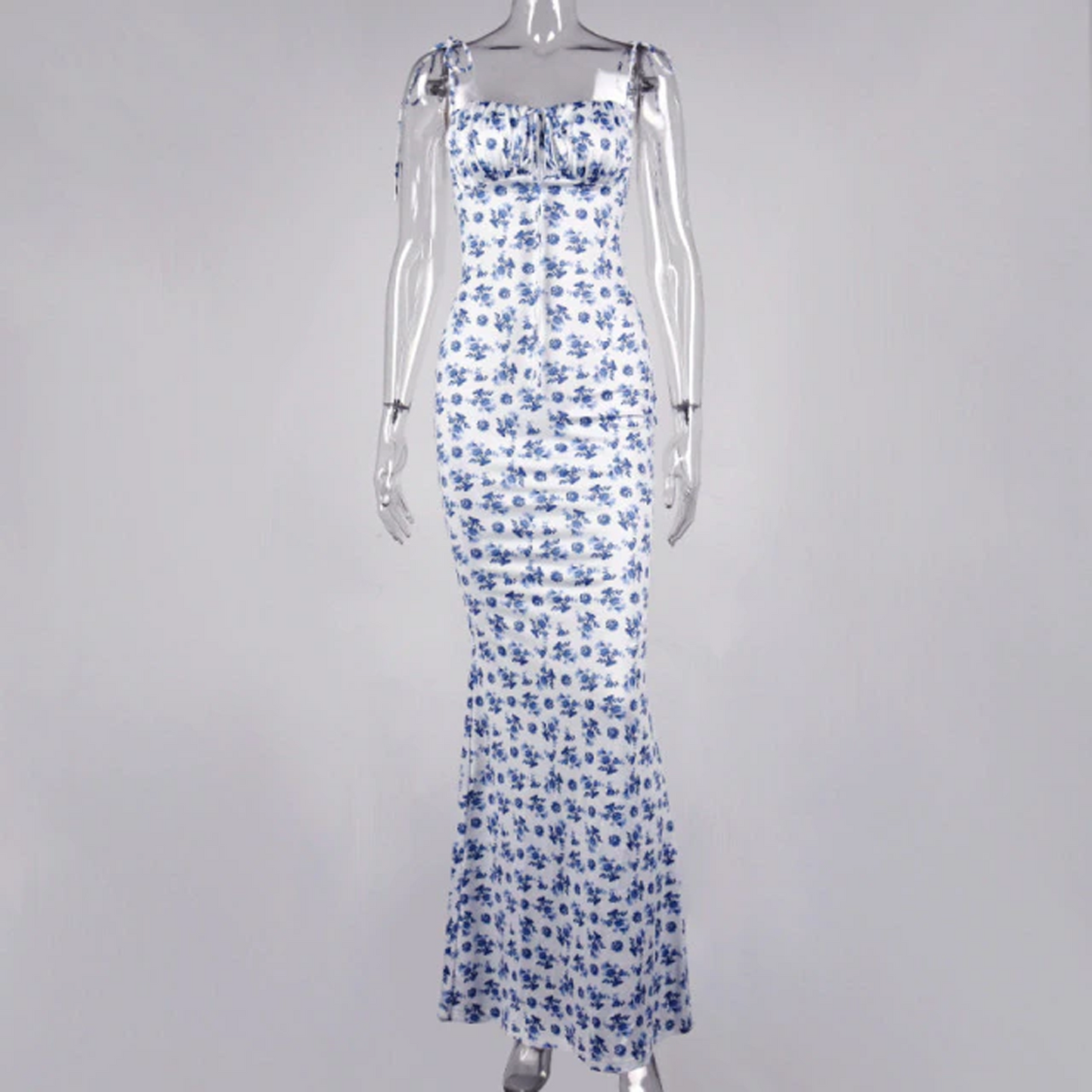 Floral Print Elegant Maxi Sundress