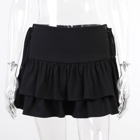 Streetwear Goth Skirt Harajuku High Waist Mini Skirt Club Wear
