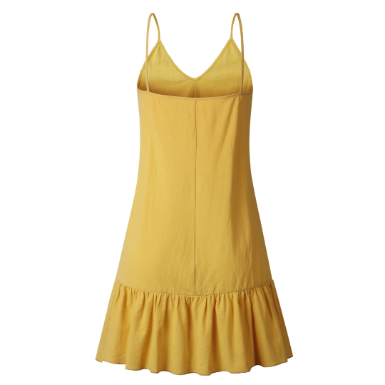 Summer Spaghetti Straps Sleeveless Style Women Dress