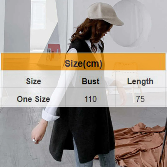 Knitted Oversized Autumn Chic Fashion Casual Vest(One Size)