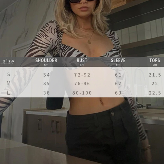 Zebra Print Stripes Fashion Crop Top