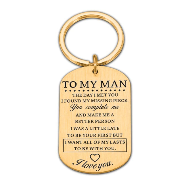 Valentines Day Keychain Gift For Boyfriend/Husband