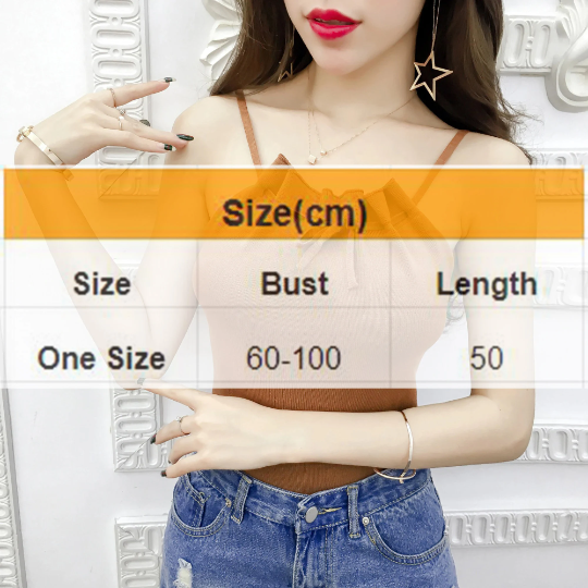 Women's Tie Up Spaghetti Straps Style Shirt