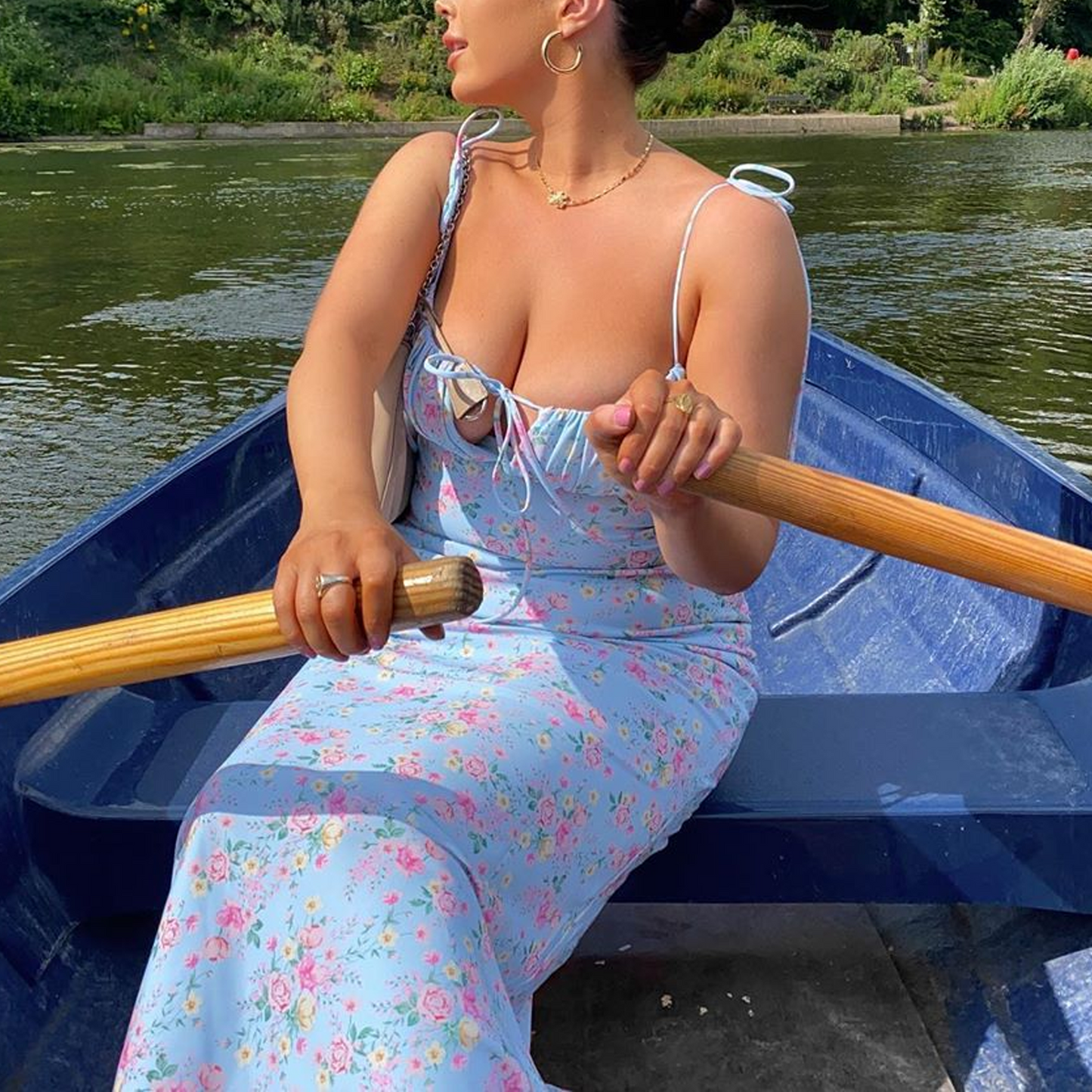 Floral Print Elegant Maxi Sundress