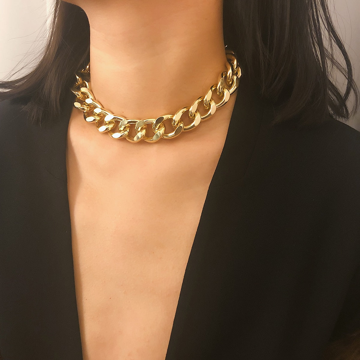 Huge Chains Statement Collar Necklace