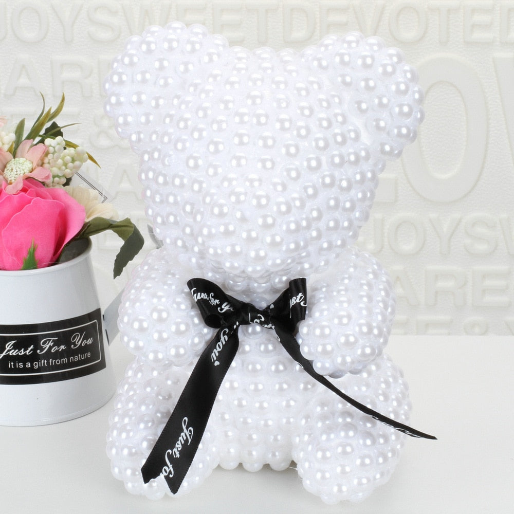 Romantic Teddy Bear Pearls Gift