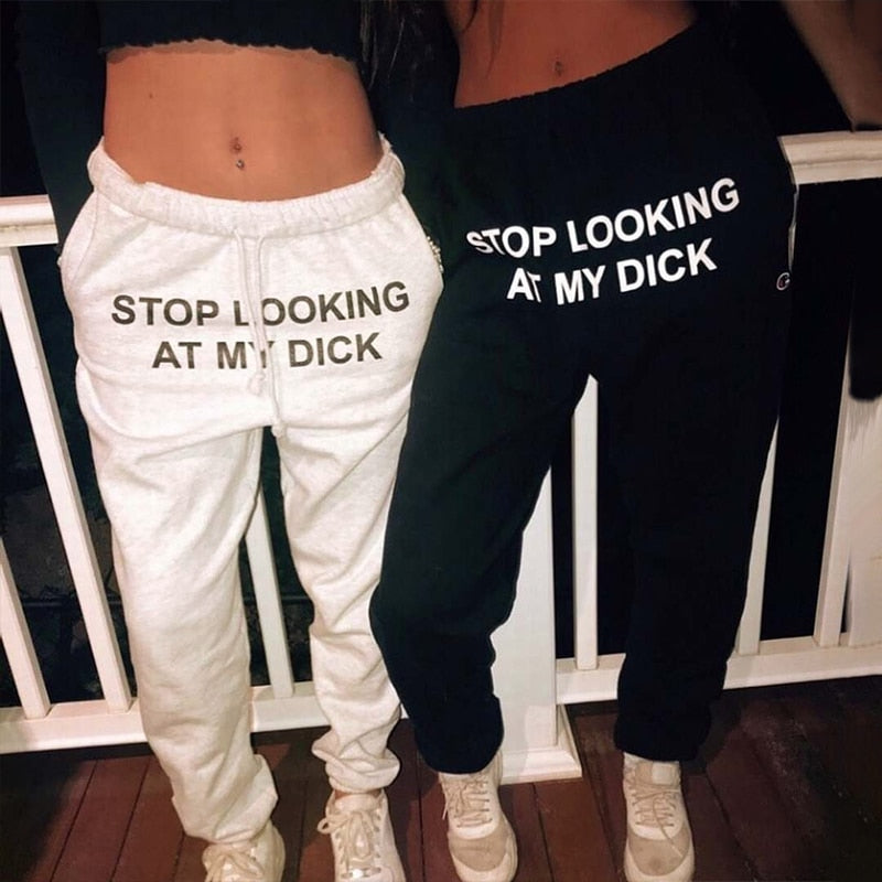 Printed Letters Hip Hop Sweatpants