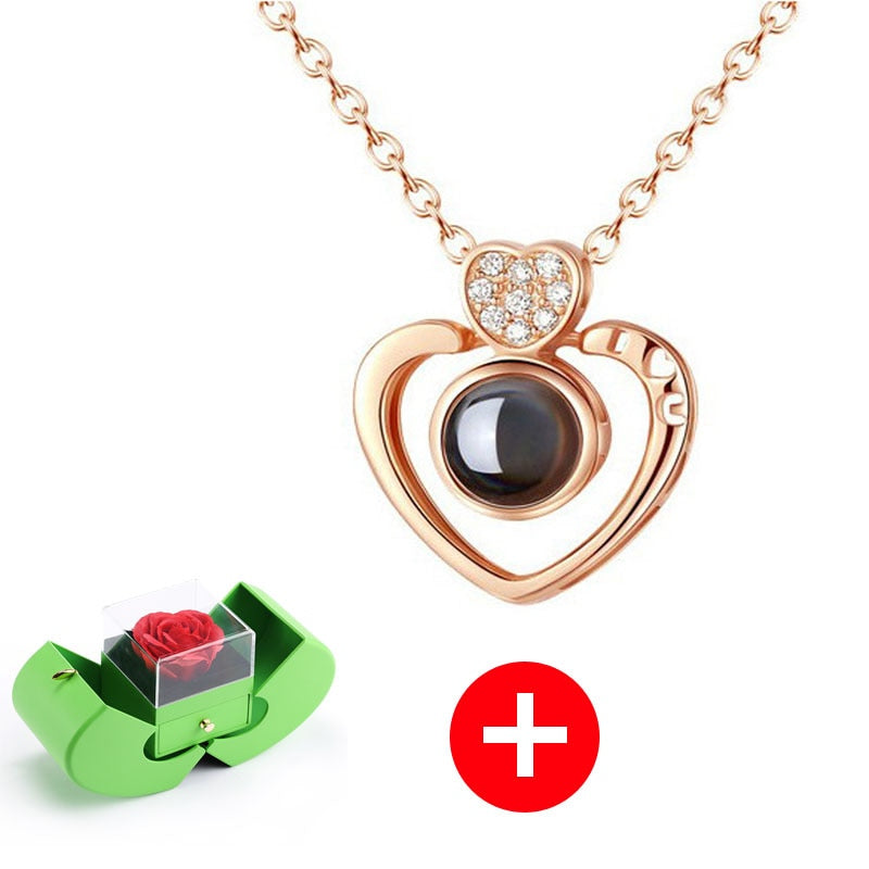 Green Apple Box Jewelry Box - Rose Flower Gift Boxes Gift