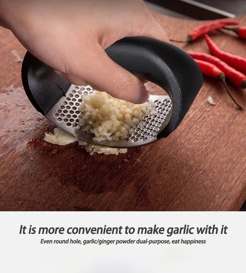 Stainless Steel Garlic Crusher