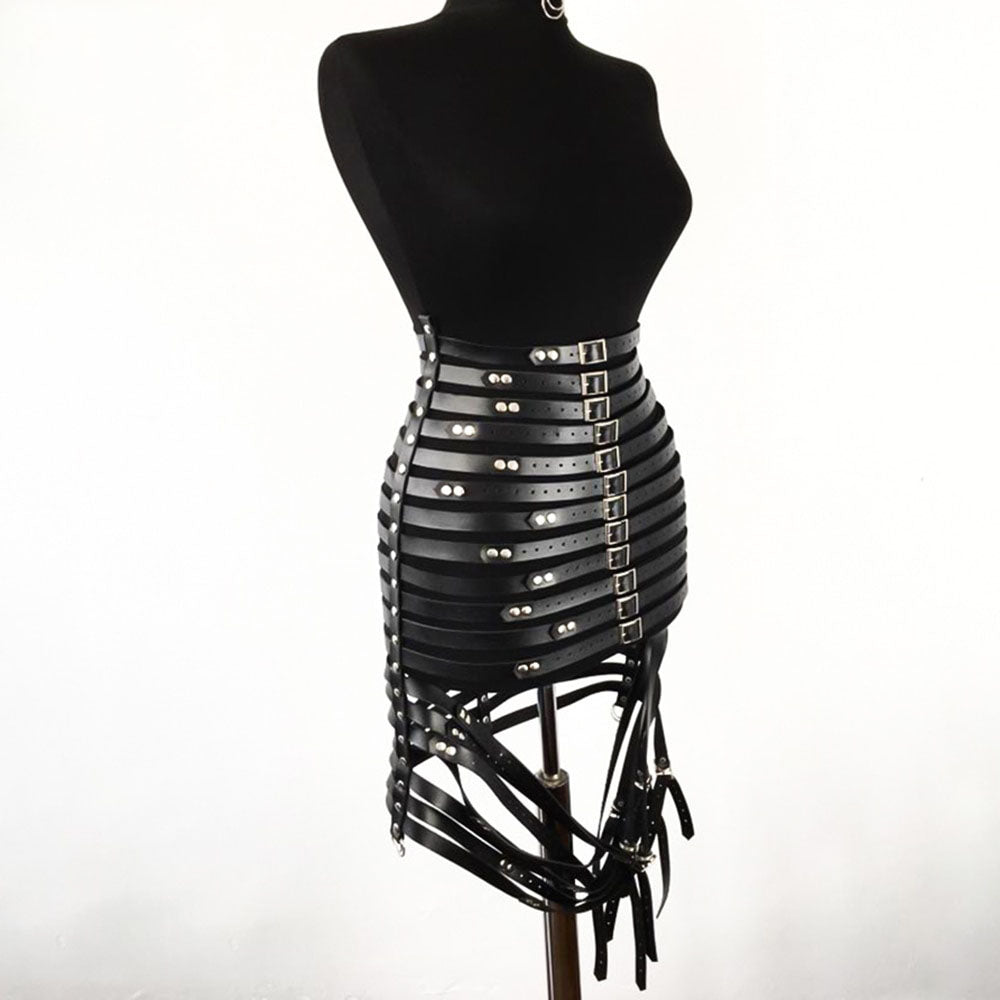 Multilayered Nightclub Harness Skirt