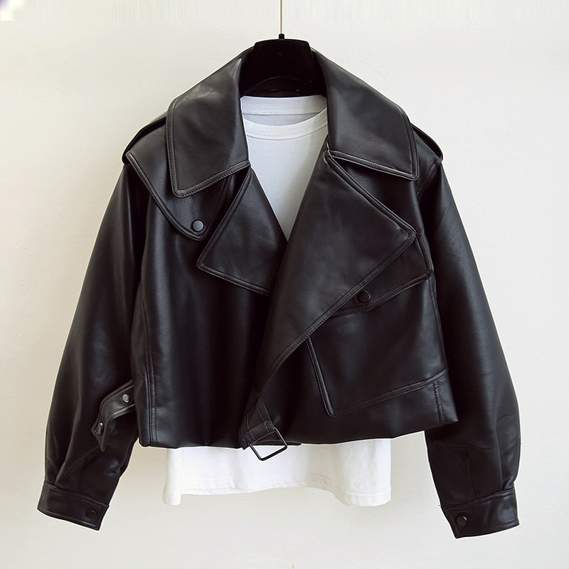 Chic Leather Motorcycle Jacket