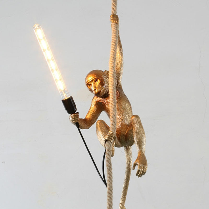 Monkey Lamp - Hanging Luminaire Home Decor