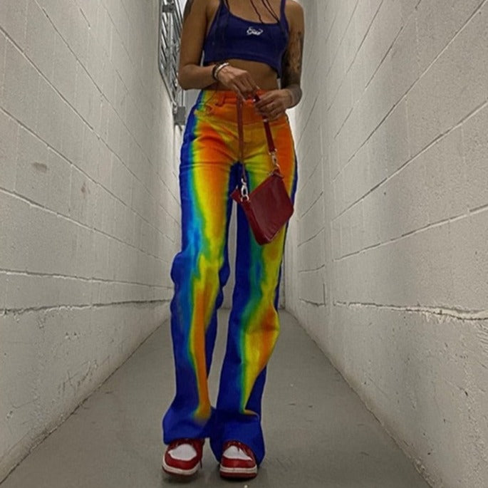 Aesthetic Pattern Print Pants