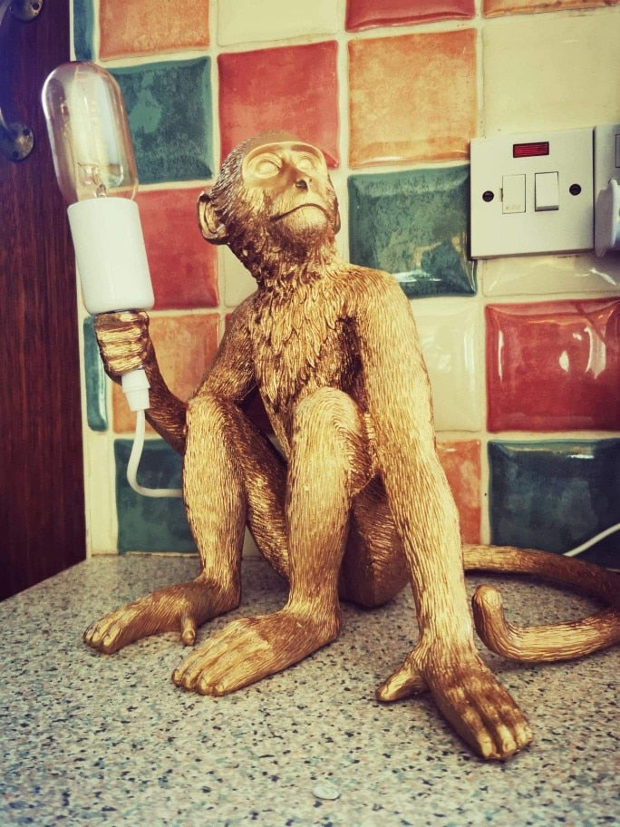 Monkey Lamp - Hanging Luminaire Home Decor