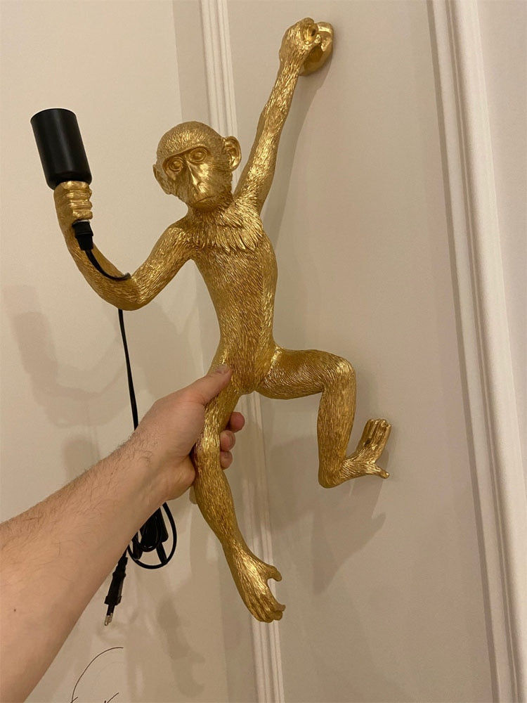 Monkey Lamp - Hanging Luminaire Home Decor