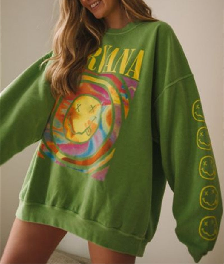 Nirvana Print Sweatshirt