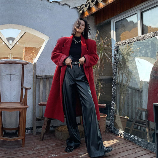 Punk High Waist Leather Pants