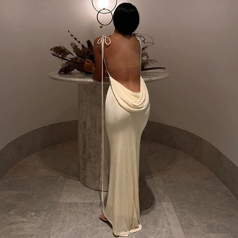 Luxury Chic Shoulder Strings Dress