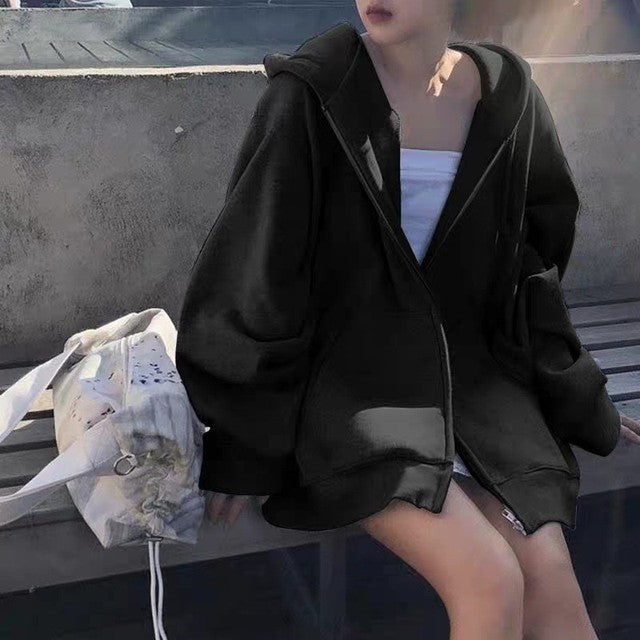 Korean Oversized Hooded Jacket