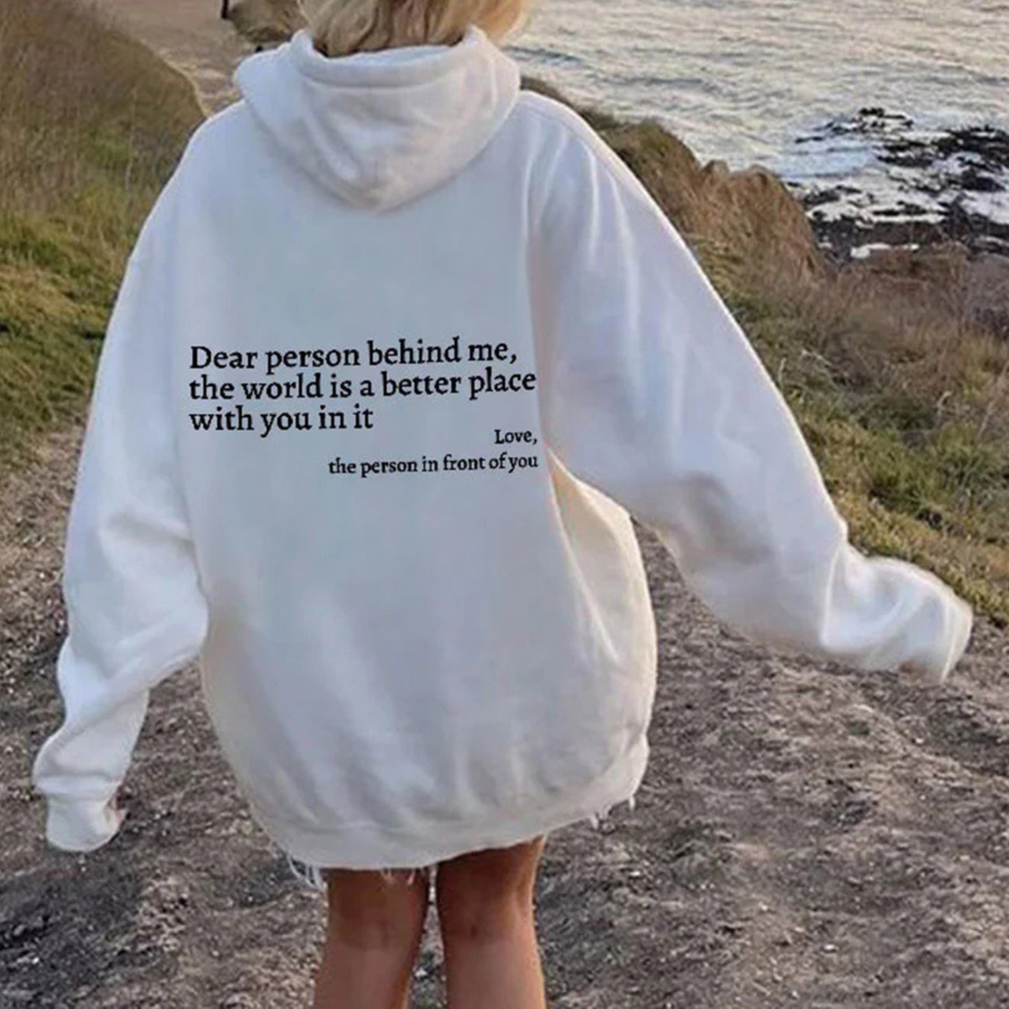 Dear Person Behind Me - Hooded Harajuku Sweatshirt