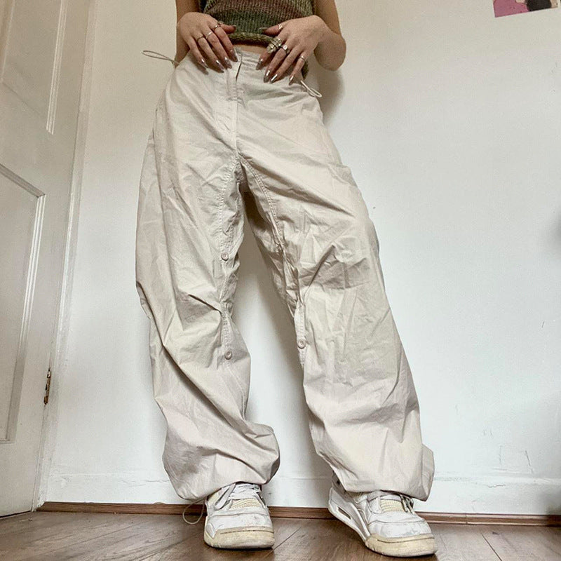 Drawstring Streetwear Cargo Pants