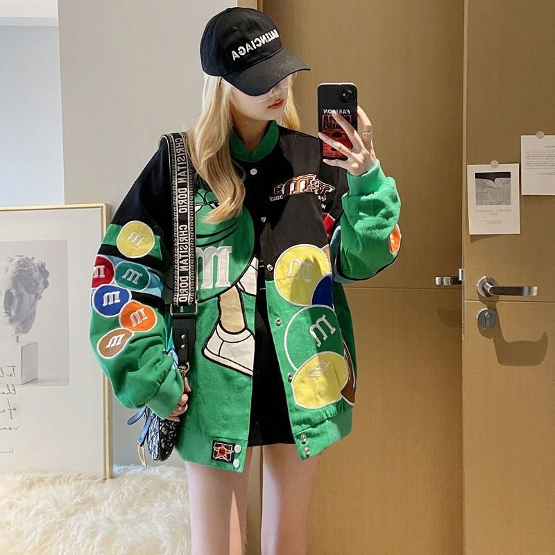 Embroidery M&Ms Racing Jacket