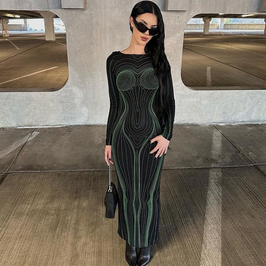 3D Printed Bodycon Dress