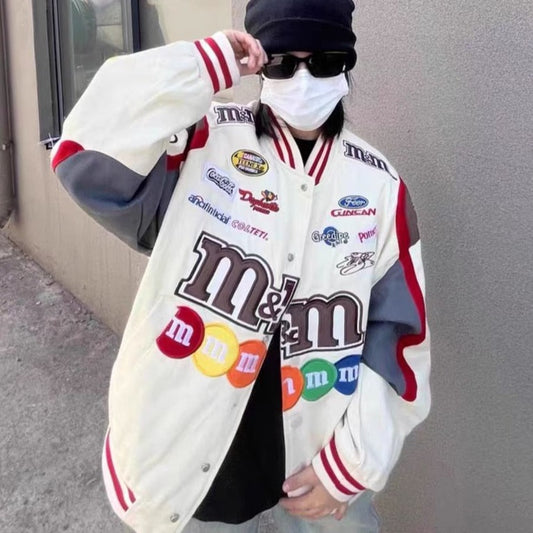 White M&Ms Racing Jacket