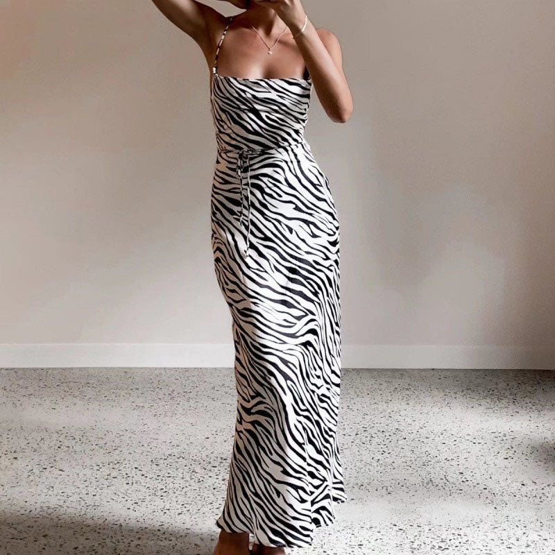Zebra Print Fashionable Dress