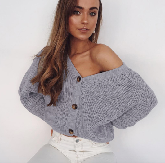 Fashionable Knitted Cardigans Sweater