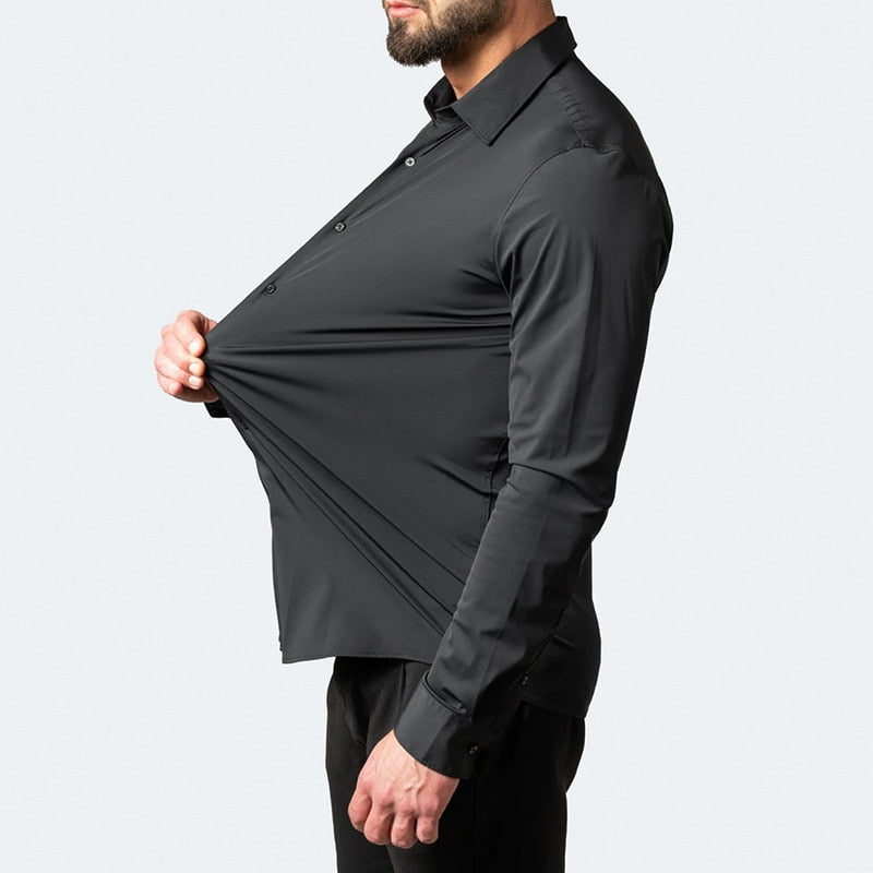 Mercerized Four-Way Stretch Men's Shirt
