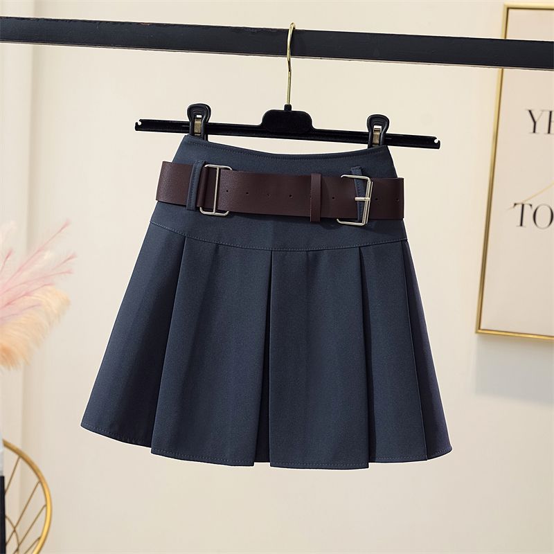 Irregular Belted Micro Skirt
