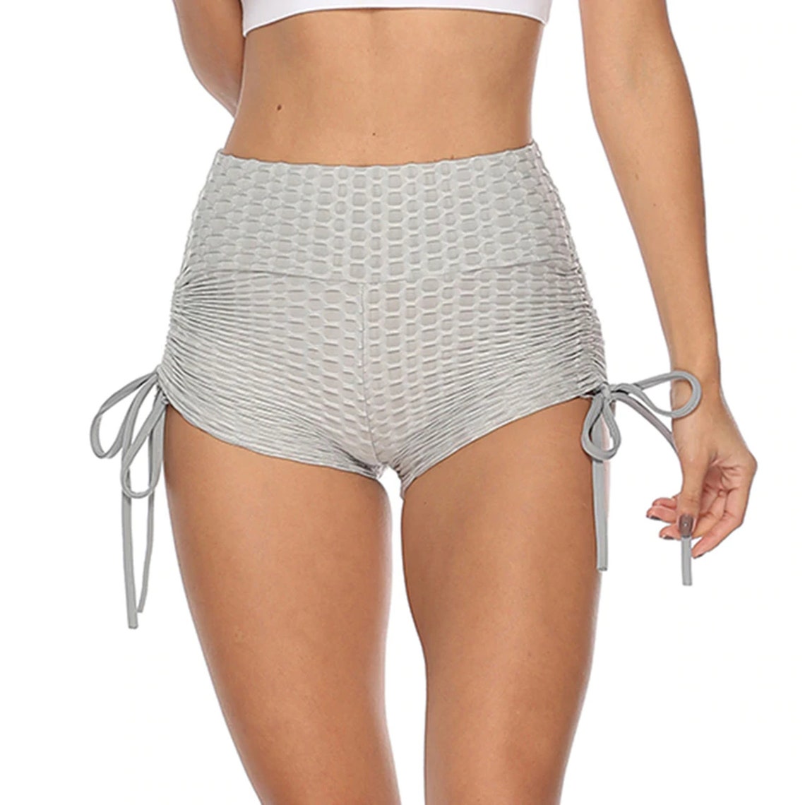 Sporty Women's Lace Up Sides Butt Lift Shorts