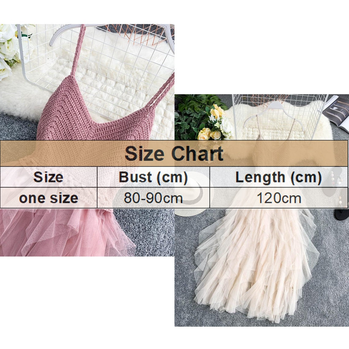 High Waist Meshed Pleated Fairy Tulle Dress