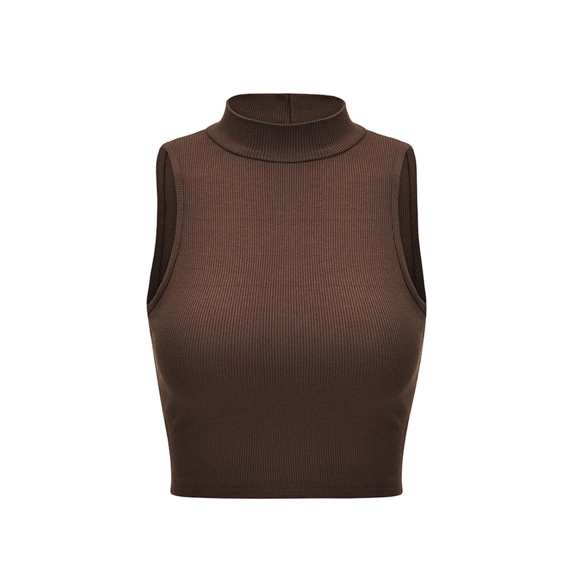 Summer Sleeveless Casual Fashion Sexy High Neck Crop Top