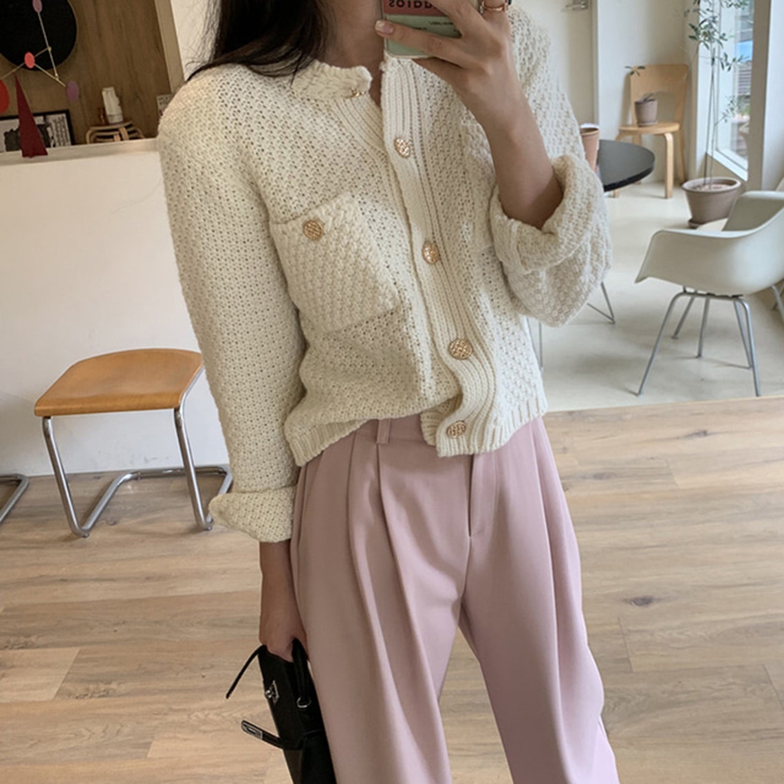 Elegant Button Down Knitted Casual Sweater