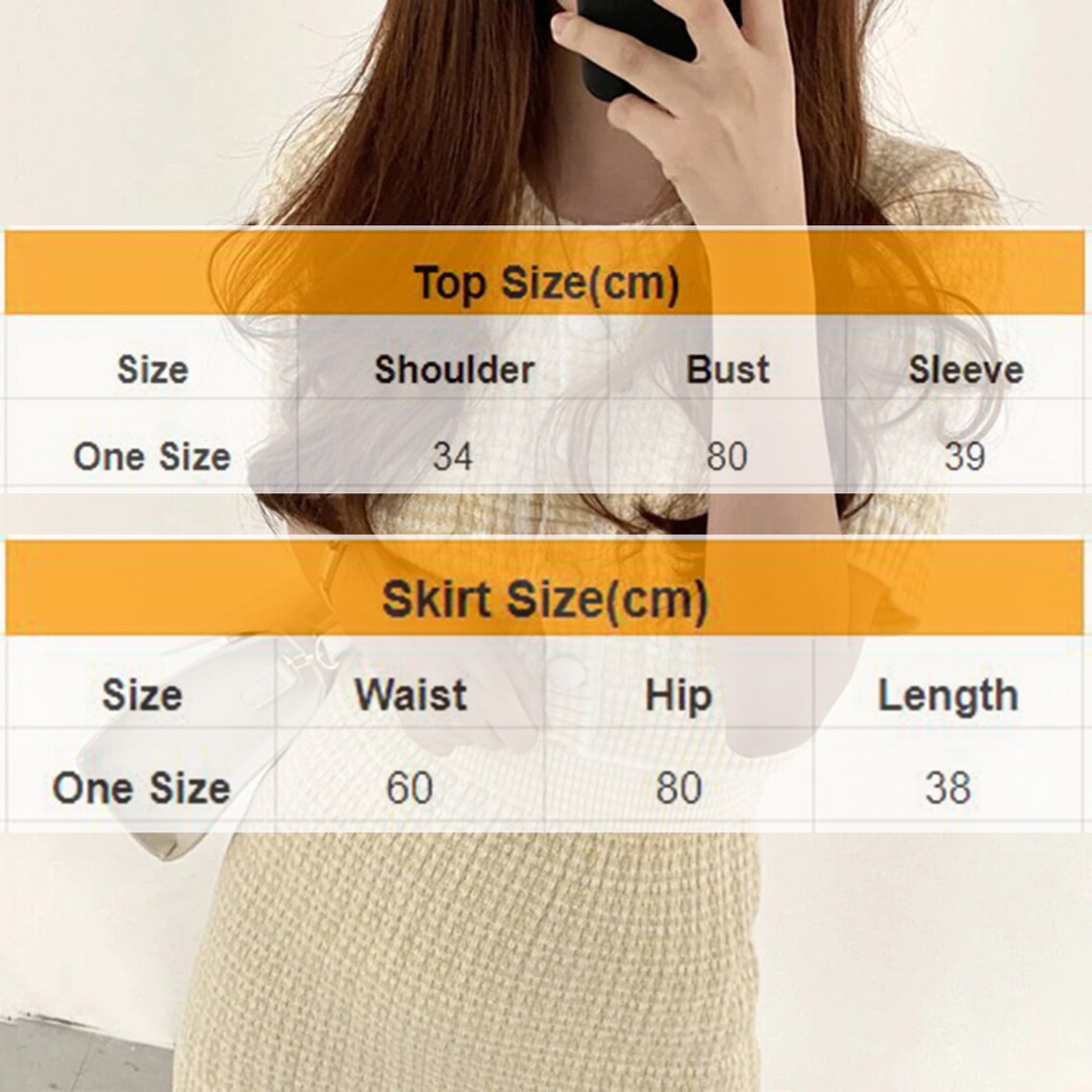 Knitted Single Breasted Slim Casual Two Piece Dress